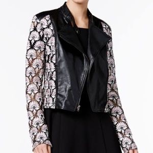 Y Yigal lace moto jacket Sz M